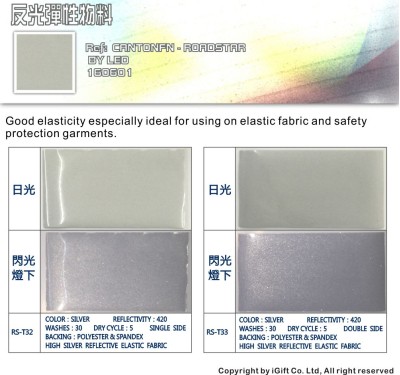 FJ-RDSR 反光彈性物料 45度照